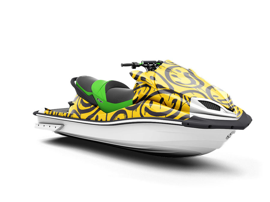 Bleeding Smiles Graffiti Jet Ski Vinyl Customized Wrap