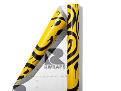 Bleeding Smiles Graffiti Wrap Film Sheets~Rwraps Series 914 Bleeding Smiles Graffiti Scrolled Sheet~4
