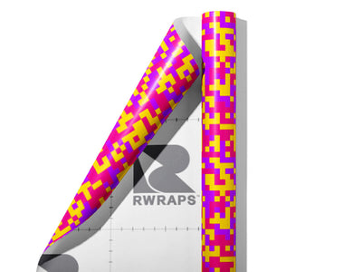 Bleeding Sun Pixel Wrap Film Sheets~Rwraps Series 914 Bleeding Sun Pixel Scrolled Sheet~3