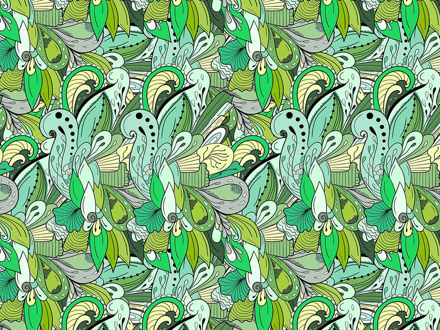Blessed Island Floral Vinyl Wrap Pattern~Rwraps Series 914 Digitally Printed Vinyl Wrap~0