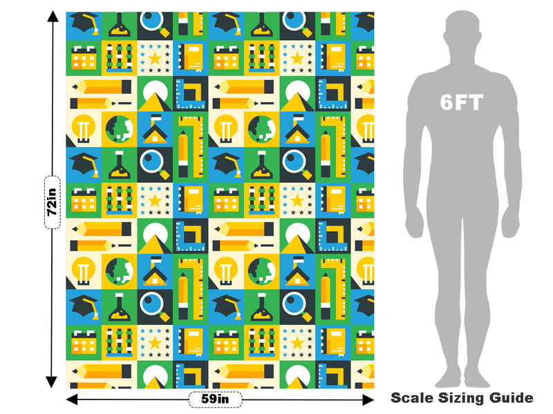 Blinded With Science Mosaic Vehicle Wrap Scale~Rwraps Series 914 Blinded With Science Mosaic Measurements~1