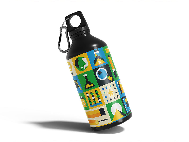 blinded with science mosaic Water Bottle DIY Stickers