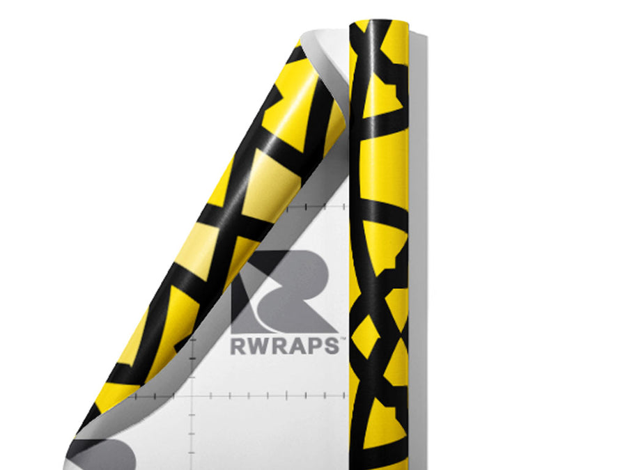 Blinding Star Art Deco Wrap Film Sheets~Rwraps Series 914 Blinding Star Art Deco Scrolled Sheet~3