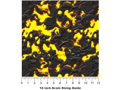 Blistering Hell Lava Vinyl Film Pattern Size 12 inch Scale~Rwraps Blistering Hell Lava Sizing Chart~2