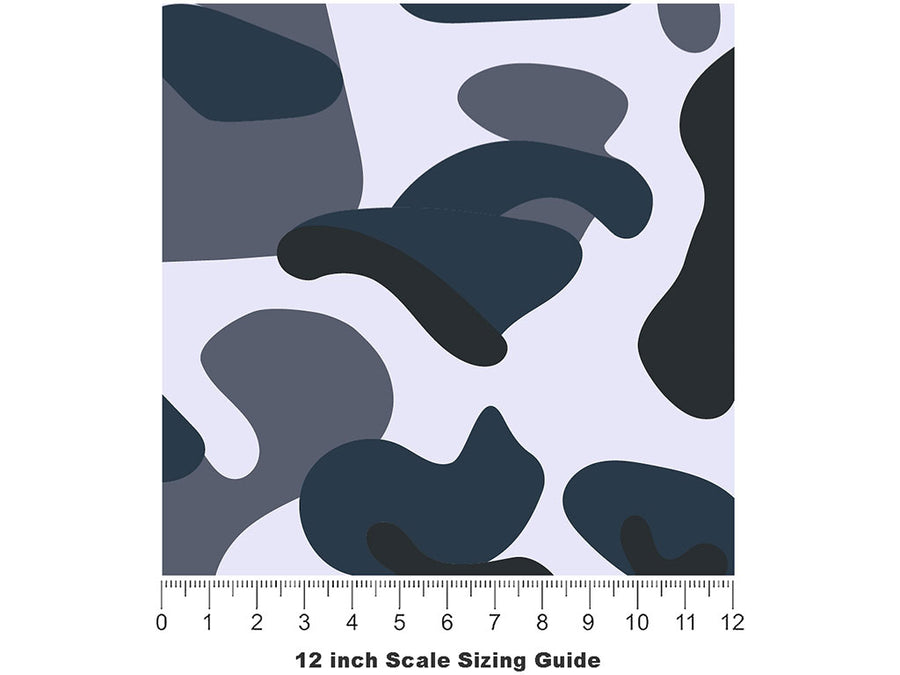 Blizzard ERDL Arctic Camouflage Vinyl Film Pattern Size 12 inch Scale~Rwraps Blizzard ERDL Arctic Camouflage Sizing Chart~2