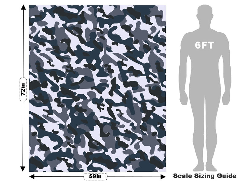 Blizzard ERDL Camouflage Vehicle Wrap Scale~Rwraps Series 914 Blizzard ERDL Camouflage Measurements~2