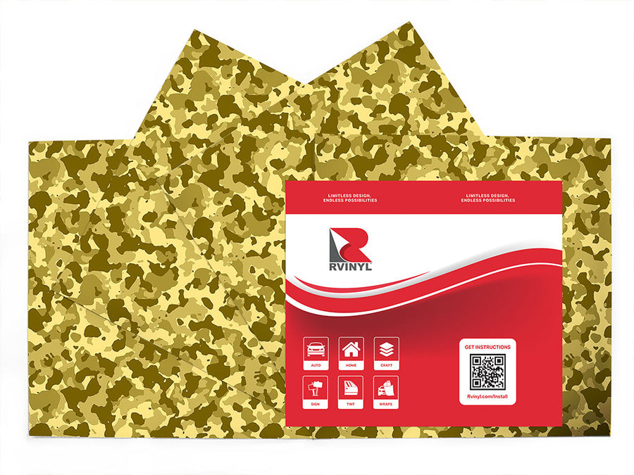 blonde cover camouflage Craft Vinyl Sheet Pack