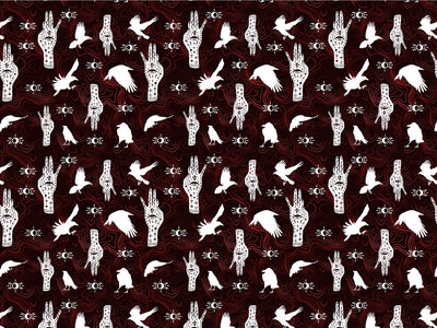 Blood Palmistry Horror Vinyl Wrap Pattern~Rwraps Series 914 Digitally Printed Vinyl Wrap~0