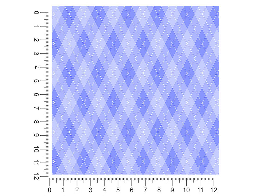 blooming periwinkle argyle 1ft x 1ft Craft Sheets