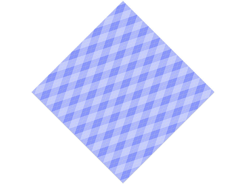 Blooming Periwinkle Argyle Vinyl Wrap Pattern