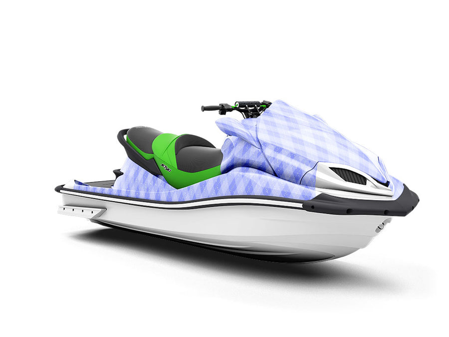 Blooming Periwinkle Argyle Jet Ski Vinyl Customized Wrap