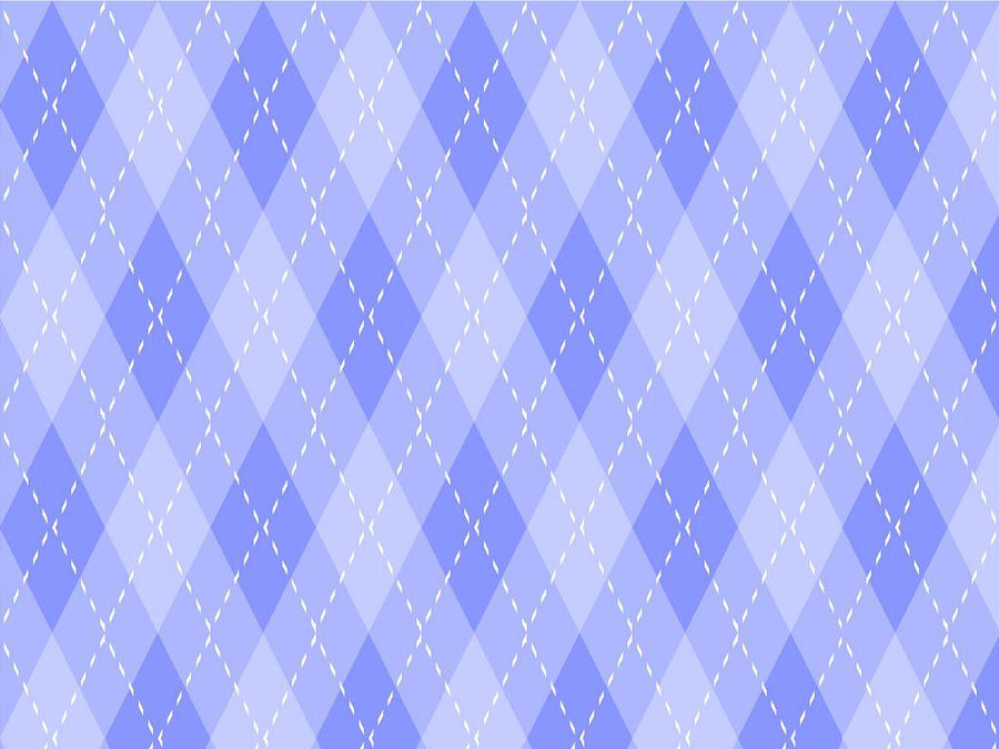 Blooming Periwinkle Argyle Vinyl Wrap Pattern~Rwraps Series 914 Digitally Printed Vinyl Wrap~0