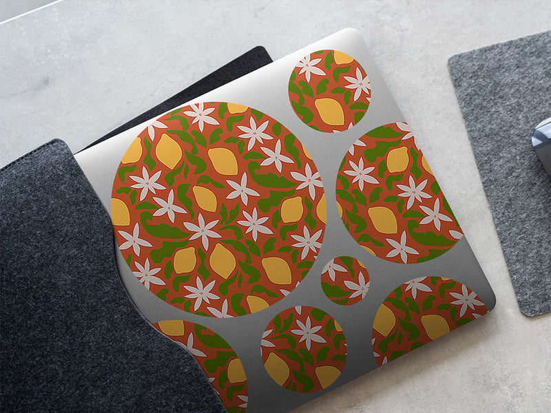 blossoming fruits fruit DIY Laptop Stickers