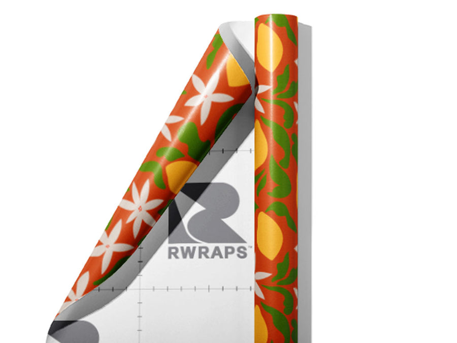 Blossoming Fruits Fruit Wrap Film Sheets~Rwraps Series 914 Blossoming Fruits Fruit Scrolled Sheet~3