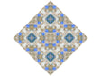 Blossoming Gold Tile Vinyl Wrap Pattern