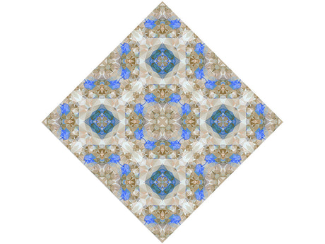 Blossoming Gold Tile Vinyl Wrap Pattern