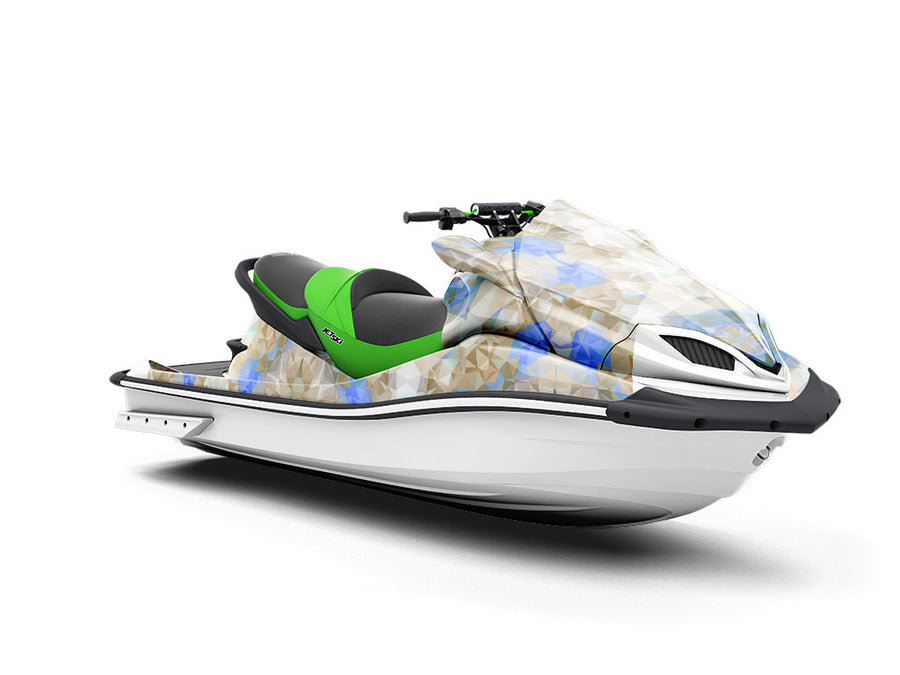 Blossoming Gold Tile Jet Ski Vinyl Customized Wrap