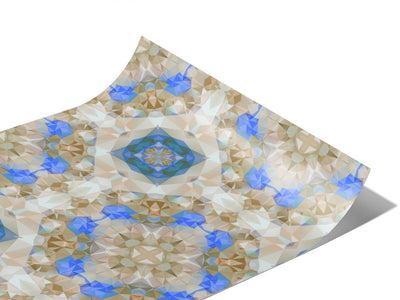 Blossoming Gold Tile Vinyl Wraps~Rwraps Series 914 Digitally Printed Vinyl Wrap~1