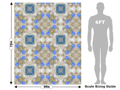 Blossoming Gold Tile Vehicle Wrap Scale~Rwraps Series 914 Blossoming Gold Tile Measurements~2