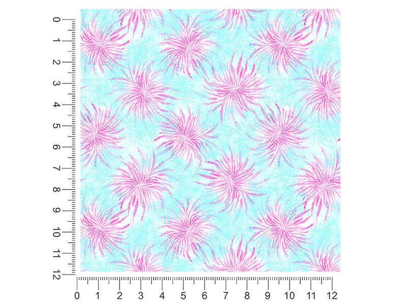 blossoming passion tie dye 1ft x 1ft Craft Sheets