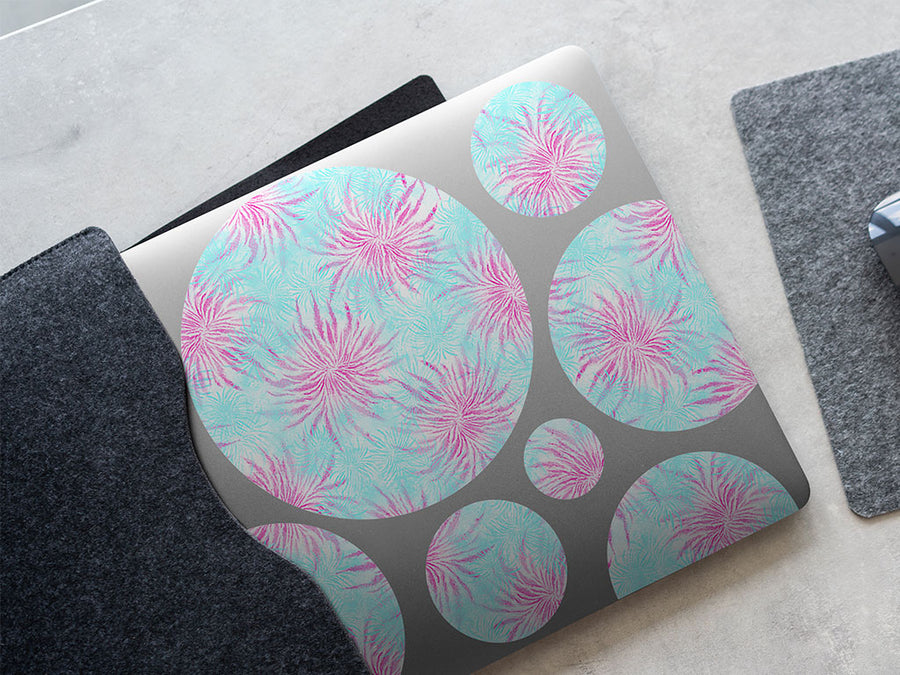 blossoming passion tie dye DIY Laptop Stickers