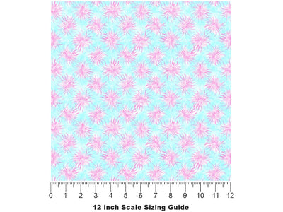 Blossoming Passion Tie Dye Vinyl Film Pattern Size 12 inch Scale~Rwraps Blossoming Passion Tie Dye Sizing Chart~2