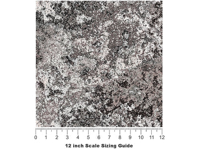 Blotted Cement Rust Vinyl Film Pattern Size 12 inch Scale~Rwraps Blotted Cement Rust Sizing Chart~3