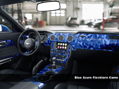 Blue Azure Flecktarn Camo Dash Kit Finish
