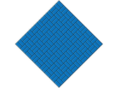 Blue  Brick Vinyl Wrap Pattern