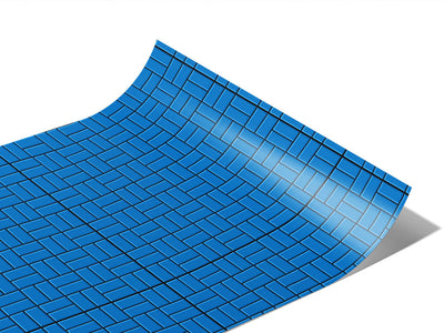 Blue  Brick Vinyl Wraps~Rwraps Series 914 Digitally Printed Vinyl Wrap~1
