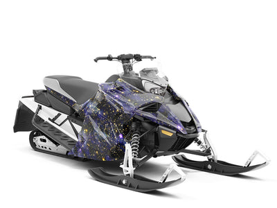 Blue Blaze Science Fiction Custom Wrapped Snowmobile