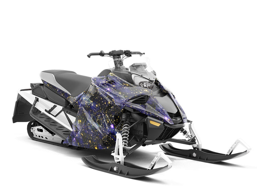 Blue Blaze Science Fiction Custom Wrapped Snowmobile