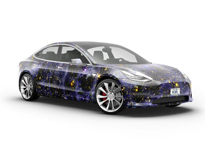 Blue Blaze Science Fiction Vehicle Vinyl Wrap