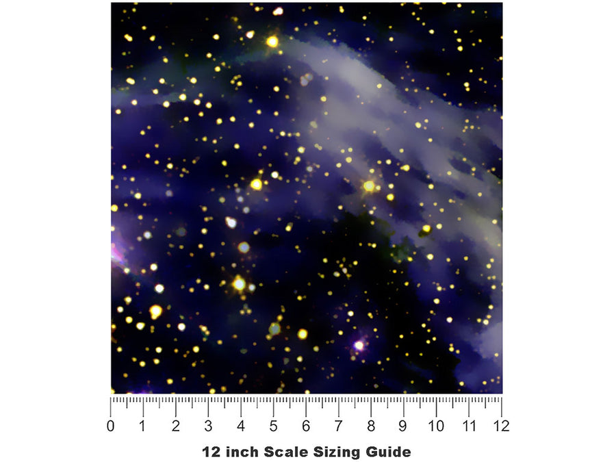 Blue Blaze Science Fiction Vinyl Film Pattern Size 12 inch Scale~Rwraps Blue Blaze Science Fiction Sizing Chart~2