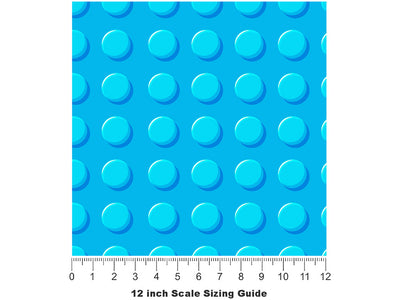 Blue Brick Toy Room Vinyl Film Pattern Size 12 inch Scale~Rwraps Blue Brick Toy Room Sizing Chart~2