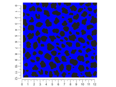 blue cheetah animal print 1ft x 1ft Craft Sheets