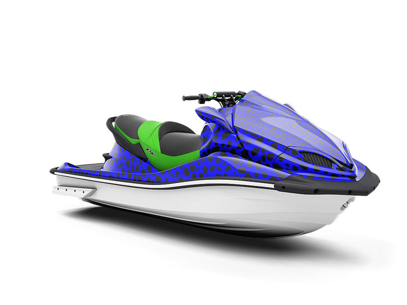 Blue Cheetah Jet Ski Vinyl Customized Wrap