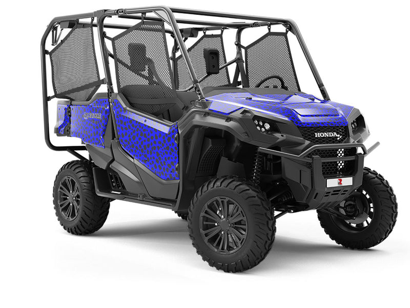 Blue Cheetah Utility Vehicle Vinyl Wrap