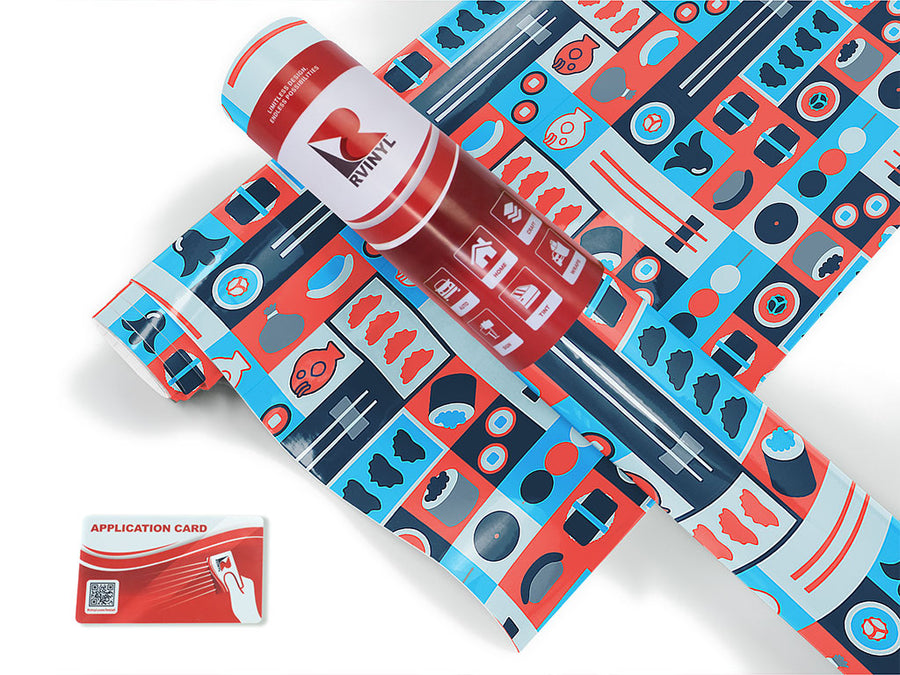 blue chopsticks japanese Craft Vinyl Roll