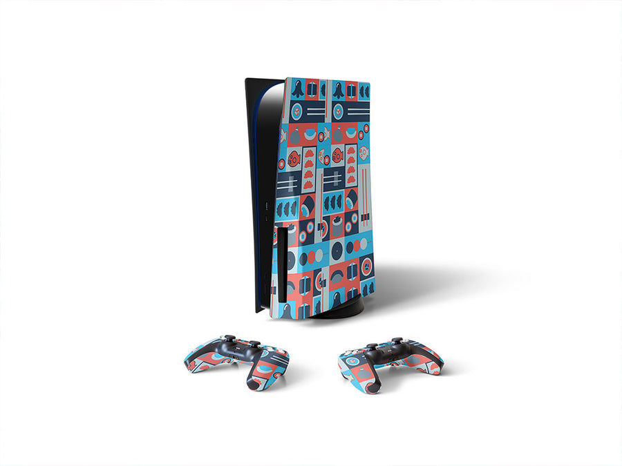 blue chopsticks japanese Sony PS5 DIY Skin