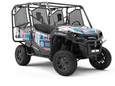 Blue Chopsticks Food Utility Vehicle Vinyl Wrap