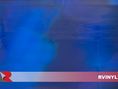 Blue Holographic Chrome Car Wrap Film