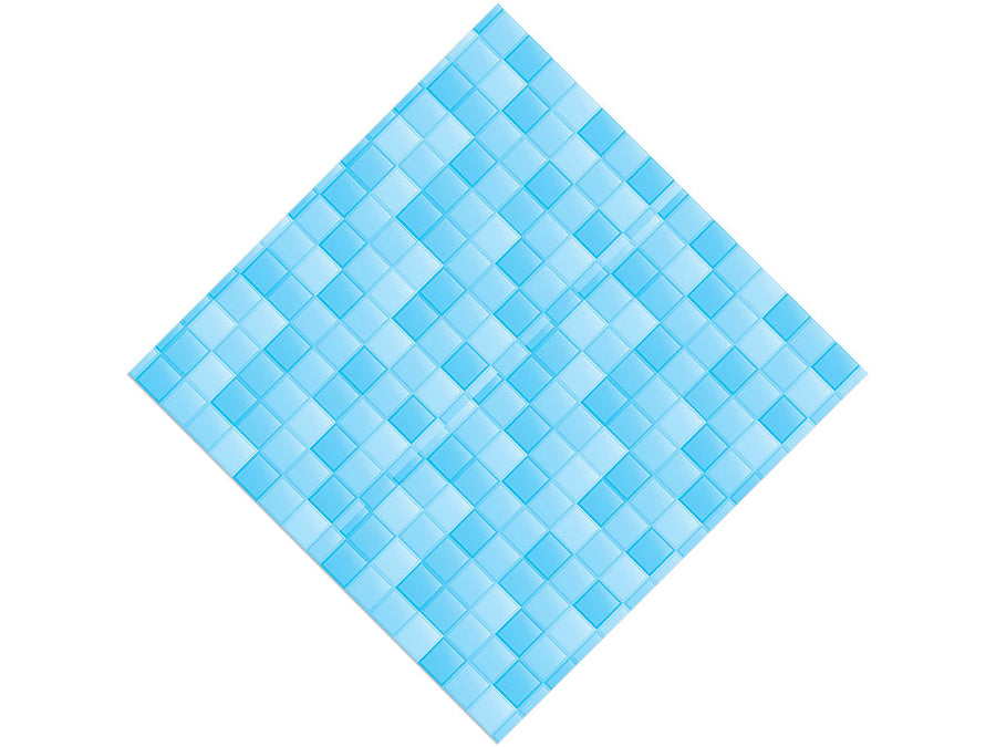 Blue Tile Vinyl Wrap Pattern