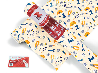 blue collar  Craft Vinyl Roll