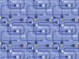 Blue Cords Technology Vinyl Wrap Pattern~Rwraps Series 914 Digitally Printed Vinyl Wrap~0