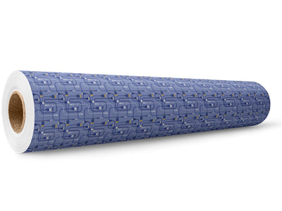 Blue Cords Technology Wrap Film Wholesale Roll~Rwraps Series 914 Digitally Printed Vinyl Roll~5