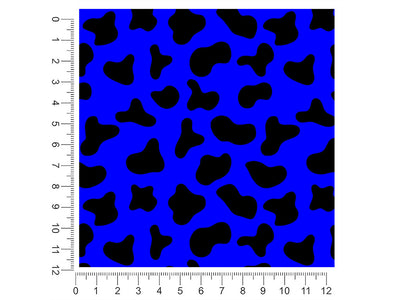 blue cow animal print 1ft x 1ft Craft Sheets