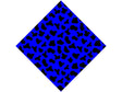 Blue Cow Vinyl Wrap Pattern