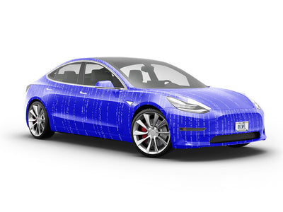 Blue Death  Technology Vehicle Vinyl Wrap