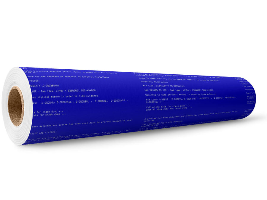 Blue Death  Technology Wrap Film Wholesale Roll~Rwraps Series 914 Digitally Printed Vinyl Roll~5